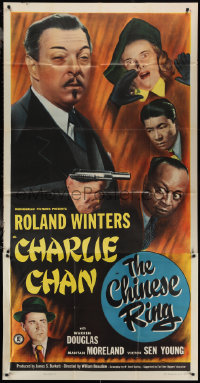 2j0817 CHINESE RING 3sh 1948 Roland Winters as Asian detective Charlie Chan, Mantan Moreland, rare!