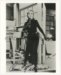 2j0184 ANNE FRANCIS signed 8x10 REPRO still 1980s sexy portrait as TV's Honey West pointing gun!