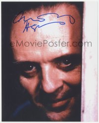 2j0106 ANTHONY HOPKINS signed color 8x10 REPRO photo 1990s Hannibal Lector in Silence of the Lambs!