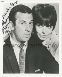 2j0189 BARBARA FELDON signed 8x10 REPRO still 1990s as Agent 99 with Don Adams from TV's Get Smart!