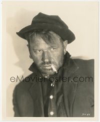 2j1737 BEGGARS OF LIFE 8x10 still 1928 head & shoulders close up of smoking Wallace Beery by Richee!