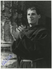 2j0089 BEN CROSS signed 7x9.5 REPRO still 1990s c/u as Padre Rufino in The Assissi Underground!