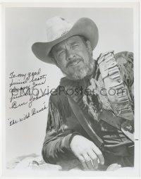 2j0194 BEN JOHNSON signed 8x10 REPRO still 1980s great from Something Big, mentions Wild Bunch!