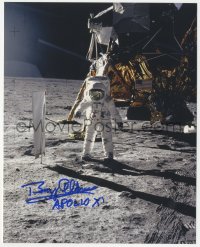 2j0110 BUZZ ALDRIN signed color 8x10 REPRO photo 1990s 2nd NASA astronaut on the moon by Apollo 11!