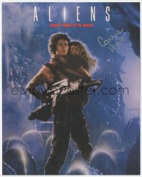 2j0112 CARRIE HENN signed color 8x10 REPRO photo 2000s great art from the Aliens one-sheet!