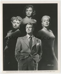 2j1748 CHICAGO DEADLINE 8.25x10 still 1949 montage of Alan Ladd, Donna Reed, June Havoc & Hervey!