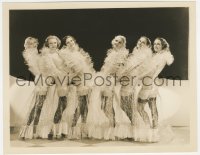 2j1750 DANCING LADY 8x10.25 still 1933 great image of six sexy girls wearing only cellophane & lingerie!