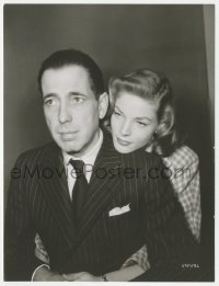 2j1751 DARK PASSAGE 7.25x9.75 still 1947 best c/u of Lauren Bacall w/ arms around Humphrey Bogart!
