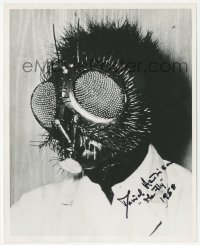 2j0217 DAVID HEDISON signed 8x10 REPRO photo 2000s best monster portrait from 1958's The Fly!