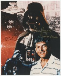 2j0218 DAVID PROWSE signed 8x10 REPRO color photo 1990s as himself and as Star Wars' Darth Vader!