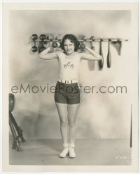 2j1754 DOROTHY JORDAN deluxe 8x10 still 1930 working out with dumbbells by Clarence Sinclair Bull!