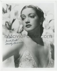 2j0230 DOROTHY LAMOUR signed 8x10 REPRO still 1990 wonderful close up in sexy skimpy lace gown!
