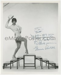 2j0234 ELEANOR POWELL signed 8x10 REPRO still 1980s sexy full-length portrait in dance pose!