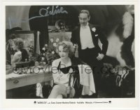 2j0312 MARLENE DIETRICH signed 8x10 REPRO photo 1980s in dressing room w/ Adolphe Menjou in Morocco!
