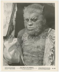 2j0328 OLIVER REED signed 8x10 REPRO still 1980s best monster portrait in The Curse of the Werewolf!