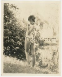 2j1820 PAMELA MURPHY 8x10.25 still 1970 full-length portrait in sexy bikini by pond from Zigzag!