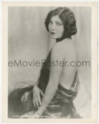 2j1832 RENEE ADOREE 8x10.25 still 1920s sexy close up seated portrait in backless dress!