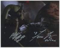 2j0148 RETURN OF THE JEDI signed color 8x10 REPRO photo 1983 by Femi Taylor AND John Coppinger!