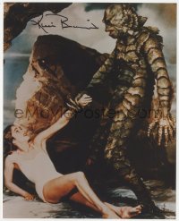 2j0345 RICOU BROWNING signed 8x10 REPRO color still 2000s Creature from Black Lagoon w/Julie Adams!