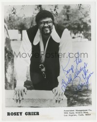 2j0353 ROSEY GRIER signed 8x10 publicity still 1980s portrait of the pro football star turned actor!