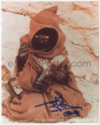 2j0156 RUSTY GOFFE signed color 8x10 REPRO photo 2000s he was one of the Jawas in Star Wars!