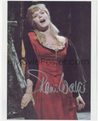 2j0160 SHANI WALLIS signed color 8x10 REPRO photo 1980s great c/u singing in a scene from Oliver!