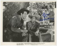 2j0374 TEXAS RANGERS signed 8x10 REPRO still 1980s by BOTH Fred MacMurray AND Lloyd Nolan!