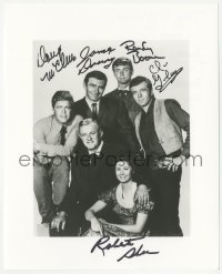 2j0385 VIRGINIAN signed 8x10 REPRO still 1980s by James Drury, McClure, Boone, Shore, AND Gulager!