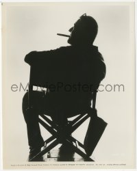 2j1853 WILLIAM CASTLE 8x10.25 still 1965 fantastic silhouette portrait of the director in chair w/cigar
