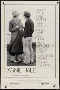 2j0962 ANNIE HALL 1sh 1977 full-length Woody Allen & Diane Keaton in a nervous romance!