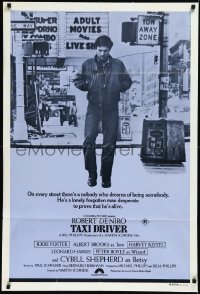 2j0906 TAXI DRIVER Aust 1sh 1976 De Niro walking in New York City, Martin Scorsese, ultra rare!