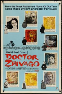2j1032 DOCTOR ZHIVAGO style C 1sh 1965 Omar Sharif, Julie Christie, David Lean epic, Piotrowski art!