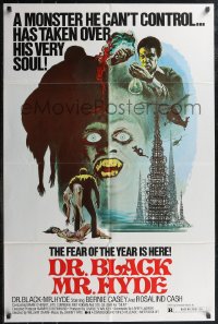 2j1036 DR BLACK MR HYDE 1sh 1976 Bernie Casey, black sci-fi horror, fear of the year is here!