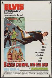 2j1039 EASY COME, EASY GO 1sh 1967 scuba diver Elvis Presley looking for adventure & fun!