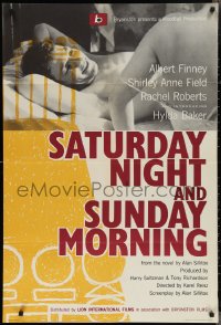 2j1218 SATURDAY NIGHT & SUNDAY MORNING English 1sh 1961 Karel Reisz, angry young man Albert Finney!