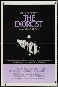 2j1056 EXORCIST 1sh 1974 William Friedkin, Von Sydow, horror classic from William Peter Blatty!