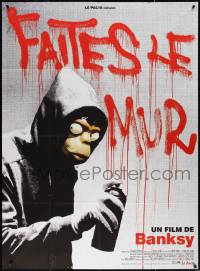 2j0433 EXIT THROUGH THE GIFT SHOP French 1p 2010 Banksy, bizarre spray paint graffiti image!