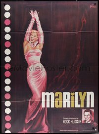 2j0460 MARILYN French 1p R1982 sexy full-length art of young Monroe by Boris Grinsson!