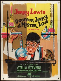 2j0466 NUTTY PROFESSOR French 1p 1963 wacky artwork of Jerry Lewis working in his laboratory!