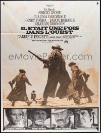 2j0468 ONCE UPON A TIME IN THE WEST French 1p R1970s Leone, Cardinale, Fonda, Bronson & Robards!
