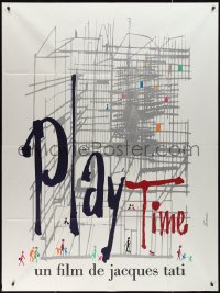 2j0470 PLAYTIME French 1p 1967 Jacques Tati, great artwork by Baudin & Rene Ferracci!