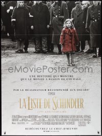 2j0478 SCHINDLER'S LIST French 1p R2018 Steven Spielberg WWII classic, the Girl in the Red Coat!