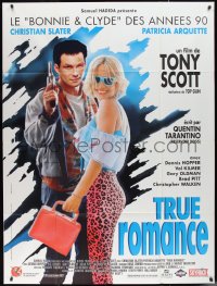 2j0494 TRUE ROMANCE French 1p 1993 Christian Slater & Patricia Arquette, Tarantino. cast style!