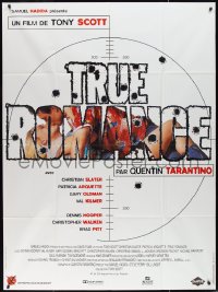 2j0493 TRUE ROMANCE French 1p 1993 Christian Slater & Patricia Arquette, Tarantino, target style!