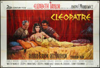 2j0402 CLEOPATRA French 2p 1963 Terpning art of Elizabeth Taylor, Richard Burton & Rex Harrison!