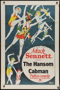2j1092 HANSOM CABMAN 1sh 1924 Mack Sennett, wonderful art of nine sexy dancing girls!