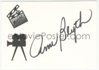 2j0073 ANN BLYTH signed 4x5 index card 1980s it can be framed & displayed with a repro!