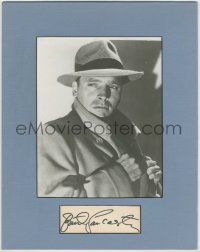 2j0024 BURT LANCASTER signed 3x5 index card in 11x14 display 1970s ready to frame & hang on your wall!