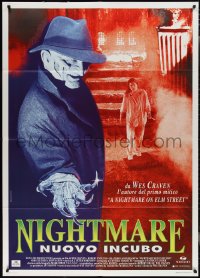 2j0549 NEW NIGHTMARE Italian 1p 1995 great different image of Robert Englund as Freddy Kruger!