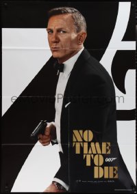 2j0556 NO TIME TO DIE teaser Italian 1p 2021 Daniel Craig as James Bond 007 w/ gun!